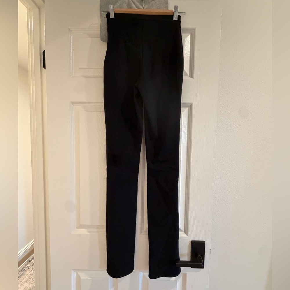 Black Front Split Pants - image 1